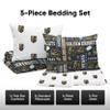FOCO Vegas Golden Knights NHL Team Color Bed in a Bag Comforter Bedding 5 Piece Set - Twin view 3