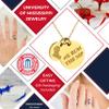 Stone Armory Necklace for Ole Miss Rebels - 18K Gold-Plated Stainless Steel Jewelry Designed for Sensitive Skin - Adjustable 16-20in Chain, Gift for University of Mississippi Fans view 3