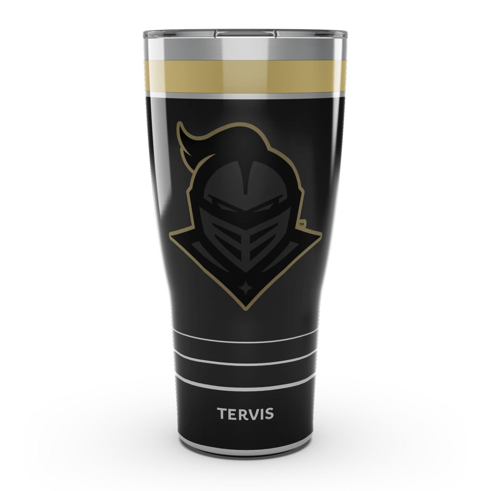 Tervis Traveler UCF Knights - Night Game Triple Insulated Tumbler Travel Cup Keeps Drinks Cold & Hot, 30oz, Stainless Steel