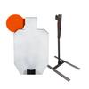 AR500 Hostage Target | American Made Steel for Shooting Range 12" x 20" x 3/8" Reactive Shooting Target | Auto Reset | IDPA Shooting Kit | Tall Armored Base view 1