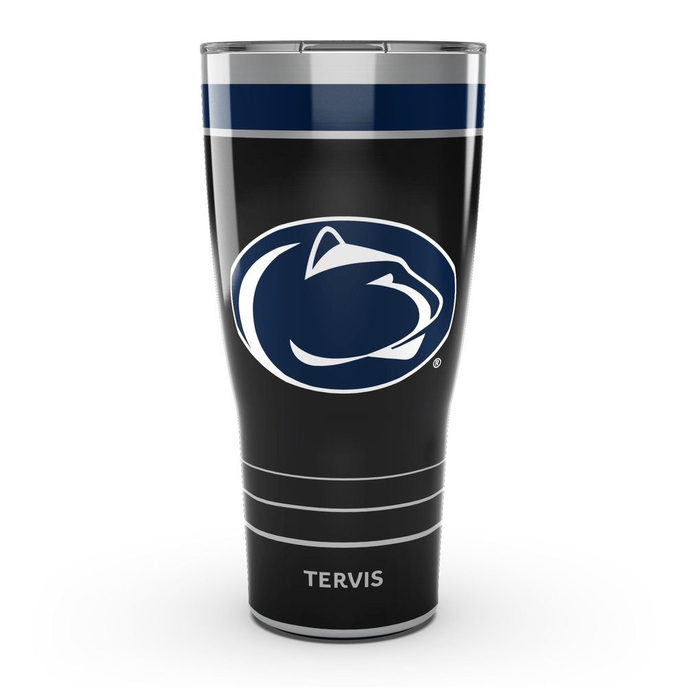 Tervis Traveler Penn State Nittany Lions - Night Game Triple Insulated Tumbler Travel Cup Keeps Drinks Cold & Hot, 30oz, Stainless Steel