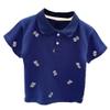 Boys Polo Shirt with Bear Printed, Short Sleeves, Kids Tshirt, (US, Age, 5 Years, 6 Years, Blue) view 1