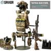 Savior Equipment H.A.B Tactical Gear Stand Helmet Vest Belt Display Rack, Military Gear Holder Plate Carrier Indoor Home Garage Free-Standing Organizer, Olive Drab Green view 2