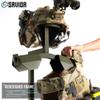 Savior Equipment H.A.B Tactical Gear Stand Helmet Vest Belt Display Rack, Military Gear Holder Plate Carrier Indoor Home Garage Free-Standing Organizer, Olive Drab Green view 3