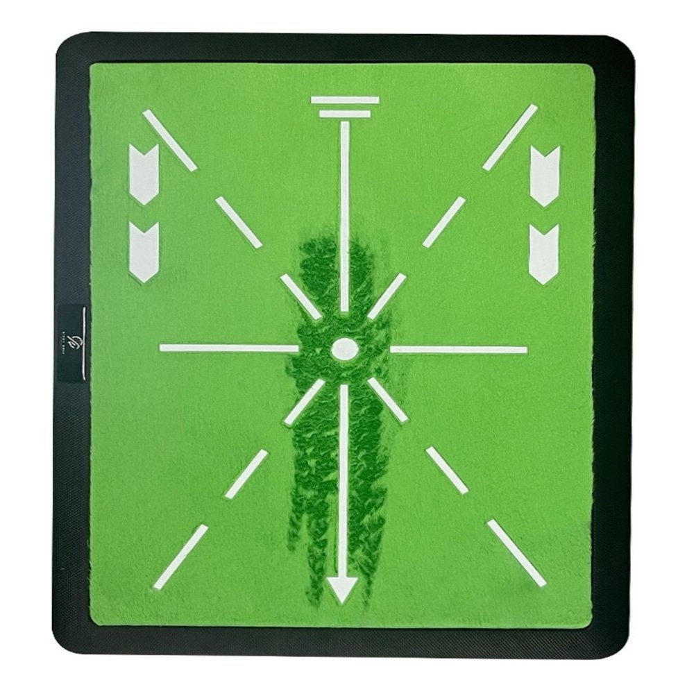 Birdy Golf Swing Mat Trainer - Golf Strike Mat & Divot Board with Velvet Cushion, Shock Absorption & Non-Slip Rubber Base - Golf Practice Mats for Swing Detection, Precision Path Feedback, 11.8"x15.7"