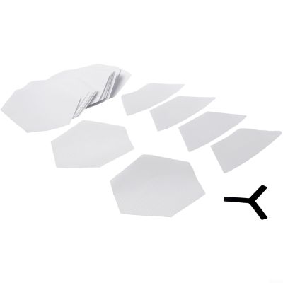 22pcs Surfboard Clear Deck Grip Pad,Clear Deck Grip Pad for Surfboard, DIY Nonslip Traction Surfpad,Waxless Hexagon Traction Surfpad DIY Accessories/3671