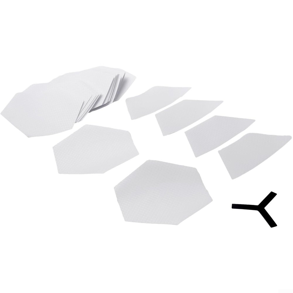 22pcs Surfboard Clear Deck Grip Pad,Clear Deck Grip Pad for Surfboard, DIY Nonslip Traction Surfpad,Waxless Hexagon Traction Surfpad DIY Accessories/3671