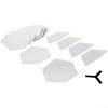 22pcs Surfboard Clear Deck Grip Pad,Clear Deck Grip Pad for Surfboard, DIY Nonslip Traction Surfpad,Waxless Hexagon Traction Surfpad DIY Accessories/3671 view 1