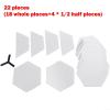 22pcs Surfboard Clear Deck Grip Pad,Clear Deck Grip Pad for Surfboard, DIY Nonslip Traction Surfpad,Waxless Hexagon Traction Surfpad DIY Accessories/3671 view 2