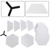 22pcs Surfboard Clear Deck Grip Pad,Clear Deck Grip Pad for Surfboard, DIY Nonslip Traction Surfpad,Waxless Hexagon Traction Surfpad DIY Accessories/3671 view 4