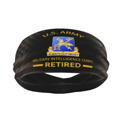 Piguncle Us Military Intelligence Corps Retired 3 Sports Sweatband Defense Zone: Premium Quality Headbands for Active Lifestyles