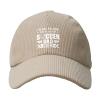 I'm Not Yelling This is My Football Mom Voice Hat Baseball Cap Corduroy Hat Trucker Sun Caps Dad Hats Unisex Beige view 2
