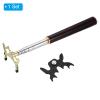 PATIKIL Retractable Billiards Cue Stick Bridge, Wooden Pool Cue Accessory with Removable Metal Low Bridge Head for Pool Table Competition, Gold/Black view 3