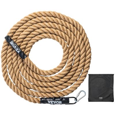 VEVOR Gym Climbing Rope, 1.5" Diameter 25 ft Length Gym Fitness Training Rope, Gym Exercise Workout Rope for Adults, Climbing Rope for Fitness and Strength Training, Climbing Exercise, Home Workout