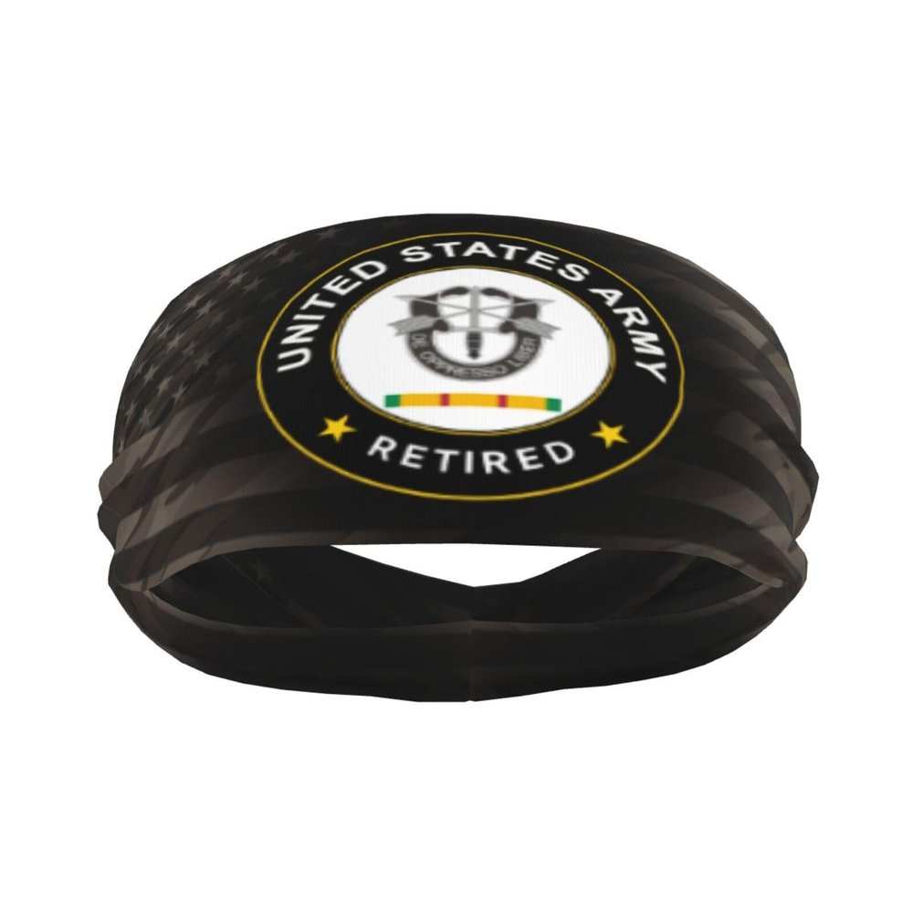 Piguncle US Special Forces Vietnam Service Combat Retired 3 Sports Sweatband Defense Zone: Premium Quality Headbands for Active Lifestyles