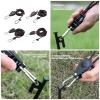 EXCBIOZ Reflective Camping Rope with Aluminum Adjuster Tensioners Outdoor Guy Line Tent Guy Rope with Pulley Easy to Use view 2