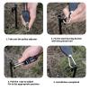 EXCBIOZ Reflective Camping Rope with Aluminum Adjuster Tensioners Outdoor Guy Line Tent Guy Rope with Pulley Easy to Use view 4