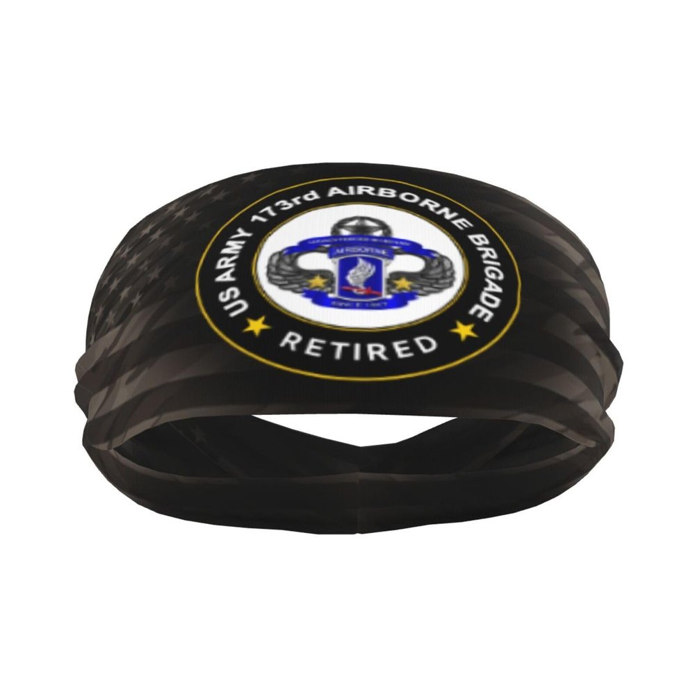 Piguncle US 173rd Airborne Brigade Retired 3 Sports Sweatband Defense Zone: Premium Quality Headbands for Active Lifestyles