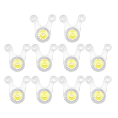 EXCBIOZ 10Pcs Rope Hanging Light Outdoor Silicone Camp Tent String Rope Warning Lights Camping Warning Guard Camping Lights