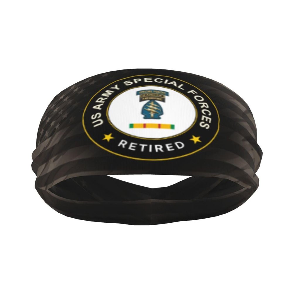 Piguncle US Special Forces Vietnam Service Combat Retired 3 Sports Sweatband Defense Zone: Premium Quality Headbands for Active Lifestyles