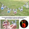 EXCBIOZ 10Pcs Rope Hanging Light Outdoor Silicone Camp Tent String Rope Warning Lights Camping Warning Guard Camping Lights view 2