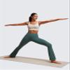 CRZ YOGA Butterluxe U Back Longline Sports Bras for Women - Scoop Neck Padded Yoga Workout Crop Top with Built in Pads Mojave Tan Medium view 3