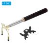 PATIKIL Retractable Billiards Cue Stick Bridge, Wooden Pool Cue Accessory with Removable Metal High Bridge Head for Pool Table Competition, Gold/Black view 3