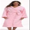 UrHot Womens Hooded Plush Bathrobe Warm Fleece Soft Long Robe Fuzzy Full Length Gown Shower Spa House Kimono for Women view 3