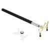 PATIKIL Retractable Billiards Cue Stick Bridge, Silicone Pool Cue Accessory with Removable Metal Low Bridge Head for Pool Table Competition, Gold/White view 1