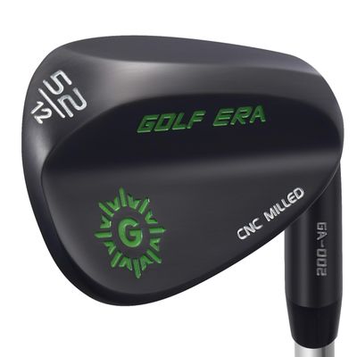 Golf Era Premium Wedge - Great Golf Wedge Set or Individual 50/52/54/56/58/60 - CNC Grooving for More Spin - Golf Gap Wedge Sand Wedge Lob Wedge (Black, RH 52 Degree)