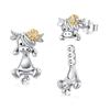 MONGAS Highland Cow Earrings Sterling Silver Cow Earring Jackets Highland Cow Jewelry for Women view 1