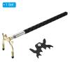 PATIKIL Retractable Billiards Cue Stick Bridge, Silicone Pool Cue Accessory with Removable Metal High Bridge Head for Pool Table Competition, Gold/Black view 3