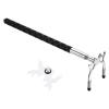 PATIKIL Retractable Billiards Cue Stick Bridge, Silicone Pool Cue Accessory with Removable Metal High Bridge Head for Pool Table Competition, Silver/White view 1