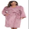 UrHot Womens Hooded Plush Bathrobe Warm Fleece Soft Long Robe Fuzzy Full Length Gown Shower Spa House Kimono for Women view 1