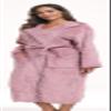 UrHot Womens Hooded Plush Bathrobe Warm Fleece Soft Long Robe Fuzzy Full Length Gown Shower Spa House Kimono for Women view 2
