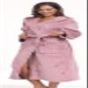 UrHot Womens Hooded Plush Bathrobe Warm Fleece Soft Long Robe Fuzzy Full Length Gown Shower Spa House Kimono for Women view 3