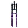 LvTu Mountain Bike Suspension Fork 26 27.5 29 Inch 00908B-34 AIR Double Shoulder for DH, Downhill, XC Offroad, Bike(Purple,26 inch) view 1