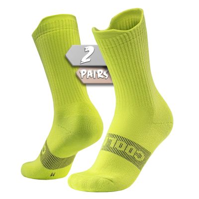 BRISIRA Coolmax Bamboo Viscose Compression Running Socks 3 Pairs Crew Moisture Wicking Anti Blister Athletic Hiking Work Sock