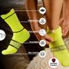 BRISIRA Coolmax Bamboo Viscose Compression Running Socks 3 Pairs Crew Moisture Wicking Anti Blister Athletic Hiking Work Sock view 3