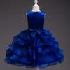 Baby Girls Lace Embroidery Fancy Dress Baby Girl Sundress Kids Girl Lace Pageant Party Wedding Flower Girl Dress view 2