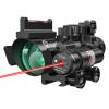 CVLIFE 4x32 Prism Scope Red & Green & Blue Illuminated BDC Reticle Scope with Fiber Optic Sight & IIIA/2MW Red Laser Sight view 1