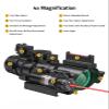 CVLIFE 4x32 Prism Scope Red & Green & Blue Illuminated BDC Reticle Scope with Fiber Optic Sight & IIIA/2MW Red Laser Sight view 2