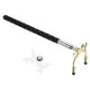 PATIKIL Retractable Billiards Cue Stick Bridge, Silicone Pool Cue Accessory with Removable Metal High Bridge Head for Pool Table Competition, Gold/White view 1