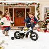 vollsch 12 Inch BMX Style Kids Bike Toddlers Bicycle with Training Wheels for 2-8 Years Old Boys Girls Coaster Brake, White view 2