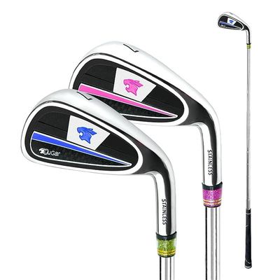 #7 Golf Club Iron with Steel/Carbon Shaft for Unisex Adults Women Men - Single Iron Golf Club for Golfers Players (#7,with Steel(Pink))