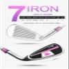 #7 Golf Club Iron with Steel/Carbon Shaft for Unisex Adults Women Men - Single Iron Golf Club for Golfers Players (#7,with Steel(Pink)) view 3