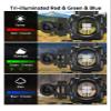 CVLIFE 4x32 Prism Scope with Illuminated Red, Green & Blue Reticles, Fiber Optic Sight & IIIA/2MW Green Laser Sight view 4