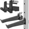 Kipika J-Hooks and Safety Spotter Arms for 3" x 3" Power Racks with 5/8" or 1" Hole - Heavy Duty Barbell Holders and Catches with Rubber Pads - Power Rack Attachments for Squat, Bench Press and More view 1