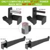 Kipika J-Hooks and Safety Spotter Arms for 3" x 3" Power Racks with 5/8" or 1" Hole - Heavy Duty Barbell Holders and Catches with Rubber Pads - Power Rack Attachments for Squat, Bench Press and More view 4