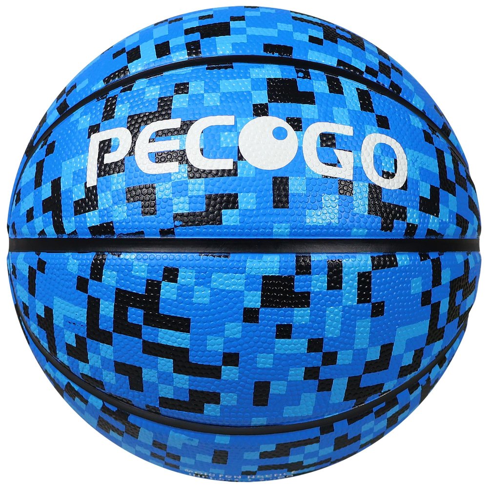 PECOGO Rubber Basketball 22" Size 3 Outdoor Indoor Basketball Ball for Kids Youth Boys and Girls Gift Ideas(Without Pump)